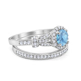 Art Deco Two Piece Bridal Ring