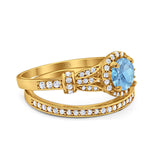 Art Deco Two Piece Bridal Ring