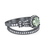 Art Deco Two Piece Bridal Ring