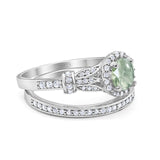 Art Deco Two Piece Bridal Ring