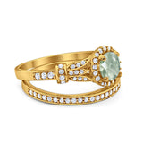 Art Deco Two Piece Bridal Ring