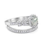 Art Deco Two Piece Bridal Ring