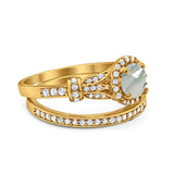 Art Deco Two Piece Bridal Ring