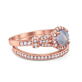 Art Deco Two Piece Bridal Ring
