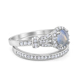 Art Deco Two Piece Bridal Ring