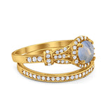 Art Deco Two Piece Bridal Ring