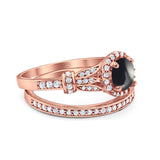 Art Deco Two Piece Bridal Ring