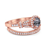 Art Deco Two Piece Bridal Ring