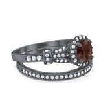Art Deco Two Piece Bridal Ring