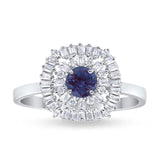 Round Natural Stone Cocktail Ring