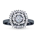 Round Natural Stone Cocktail Ring