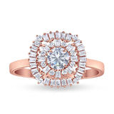 Round Natural Stone Cocktail Ring