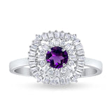 Round Natural Stone Cocktail Ring