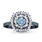 Round Natural Stone Cocktail Ring