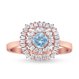 Round Natural Stone Cocktail Ring