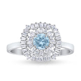 Round Natural Stone Cocktail Ring