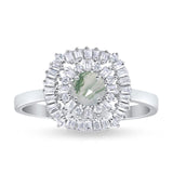 Round Natural Stone Cocktail Ring