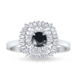 Round Natural Stone Cocktail Ring