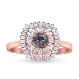 Round Natural Stone Cocktail Ring