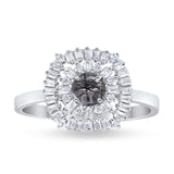 Round Natural Stone Cocktail Ring