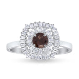 Round Natural Stone Cocktail Ring