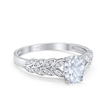 Oval Natural Stone Vintage Marquise Style Ring