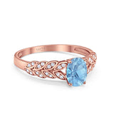 Oval Natural Stone Vintage Marquise Style Ring