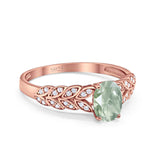 Oval Natural Stone Vintage Marquise Style Ring