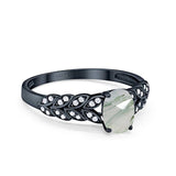 Oval Natural Stone Vintage Marquise Style Ring