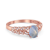 Oval Natural Stone Vintage Marquise Style Ring