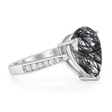 Pear Teardrop Solitaire Tapered Ring