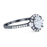 Vintage Style Oval Natural Stone Solitaire Ring