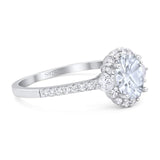 Vintage Style Oval Natural Stone Solitaire Ring