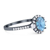 Vintage Style Oval Natural Stone Solitaire Ring