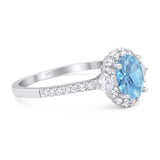 Vintage Style Oval Natural Stone Solitaire Ring