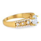 Vintage Style Oval Natural Stone Ring