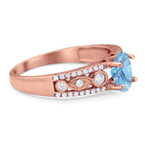 Vintage Style Oval Natural Stone Ring