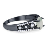 Vintage Style Oval Natural Stone Ring