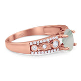 Vintage Style Oval Natural Stone Ring