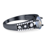 Vintage Style Oval Natural Stone Ring