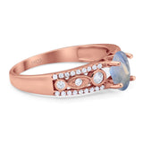 Vintage Style Oval Natural Stone Ring