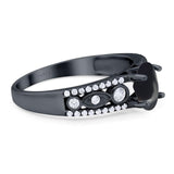 Vintage Style Oval Natural Stone Ring