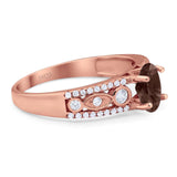 Vintage Style Oval Natural Stone Ring