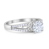 Vintage Style Round Natural Stone Ring