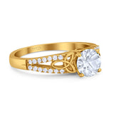 Vintage Style Round Natural Stone Ring