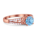 Vintage Style Round Natural Stone Ring