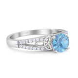 Vintage Style Round Natural Stone Ring