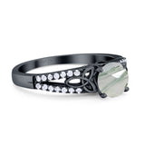 Vintage Style Round Natural Stone Ring