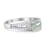 Vintage Style Round Natural Stone Ring