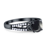 Vintage Style Round Natural Stone Ring